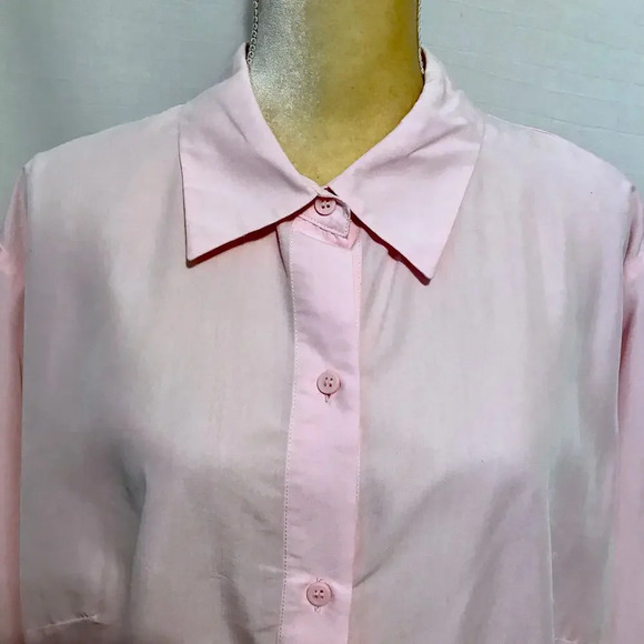 Liz Claiborne Pink Button Down Blouse Women 2X - Picture 2 of 12